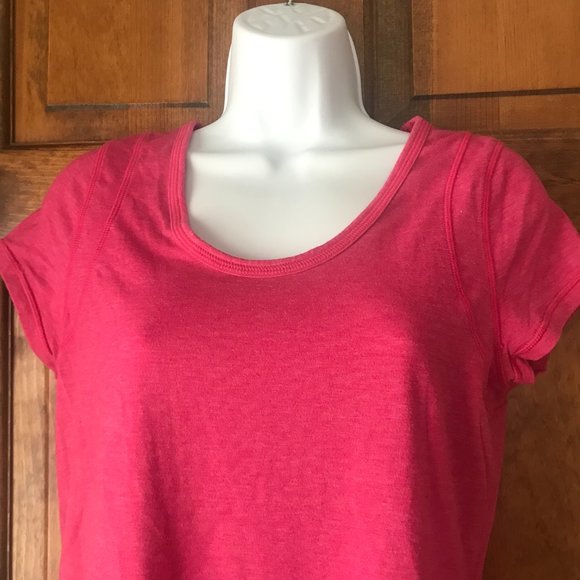 Z by Zella Pink Pullover Scoop Tee w/Cap Sleeves Medium - Picture 2 of 12